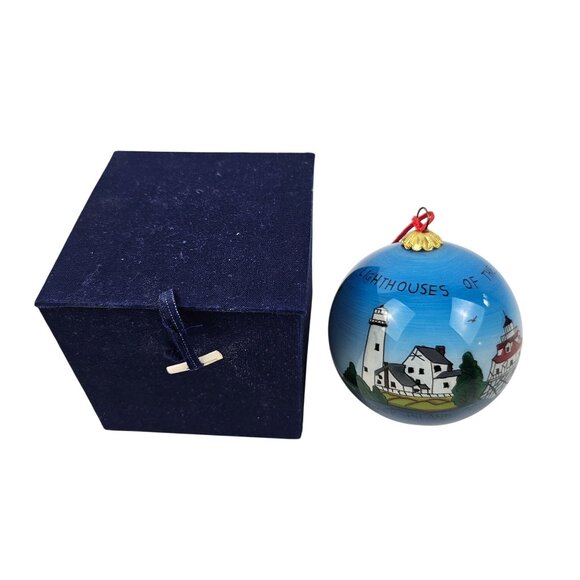 The Beachcombers Ornament Lighthouses Of The Eastern Shore Hand Painted Vintage - Picture 1 of 10